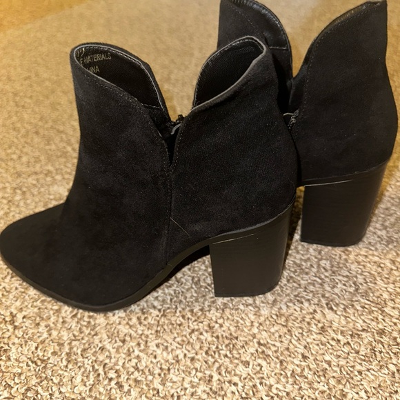 Black Suede Ankle Boots - Picture 1 of 6